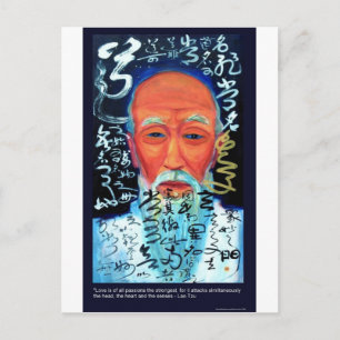 Lao Tzu Kärlek/Passion/Sinnescitat Presentartiklar Vykort