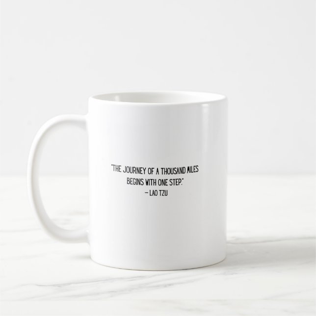 Lao Tzu Motivational Coffee Mug Kaffemugg (Vänster)