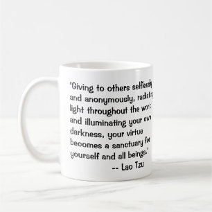 Lao Tzu om Mörkrets citat Kaffemugg