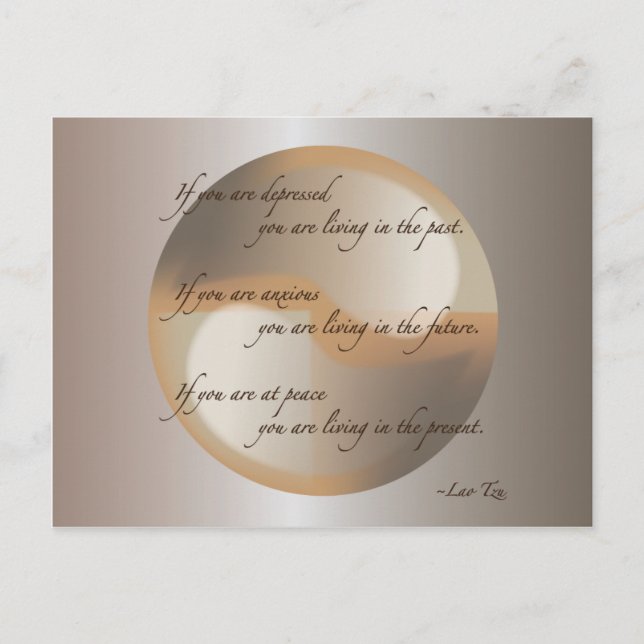 Lao Tzu Peace Vykort (Framsida)