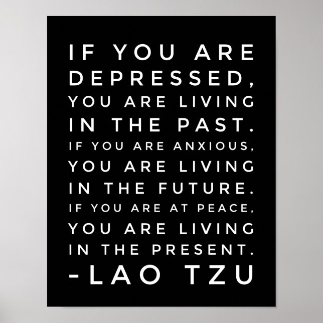 Lao Tzu Philosophy Quote Poster (Framsidan)