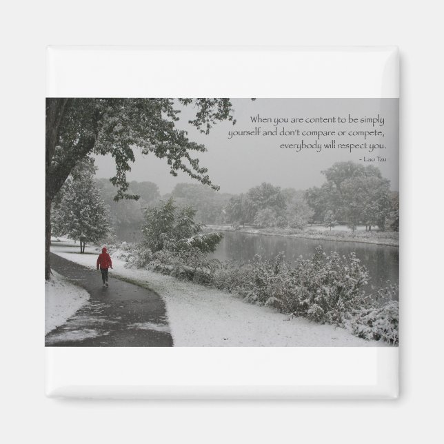 Lao Tzu Quote II Magnet (Framsidan)