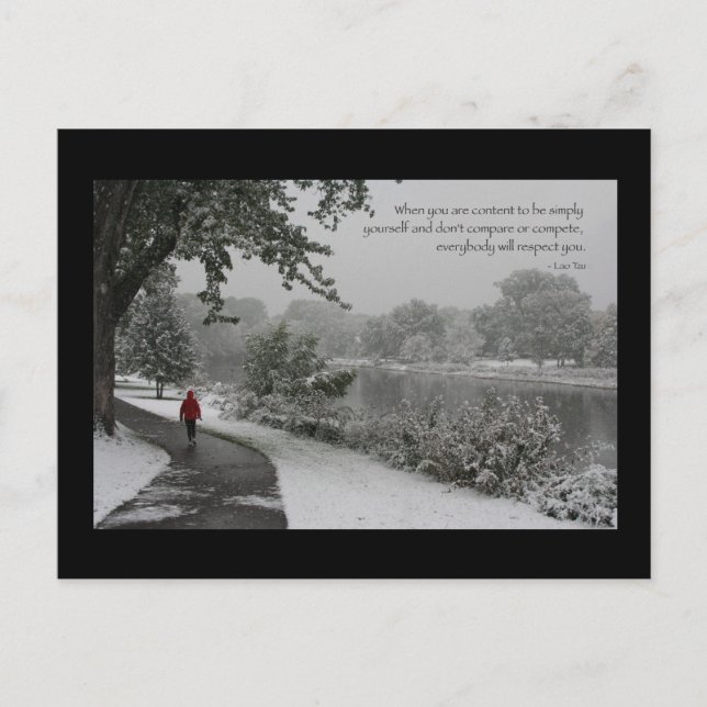 Lao Tzu Quote II Vykort (Framsida)