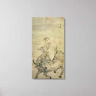Lao-tzu rider sin ox, kinesiska, Ming Dynasty Canvastryck