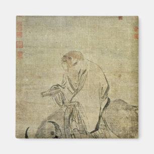 Lao-tzu rider sin ox, kinesiska, Ming Dynasty Magnet