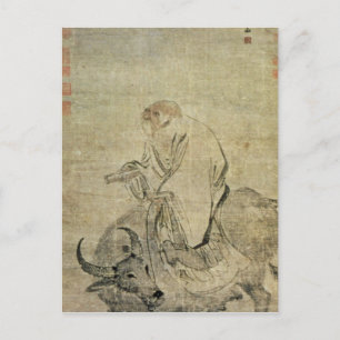 Lao-tzu rider sin ox, kinesiska, Ming Dynasty Vykort