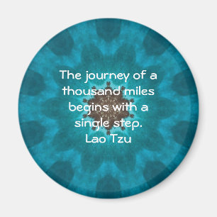 Lao Tzu Wisdom Motivational Quotation som säger Magnet