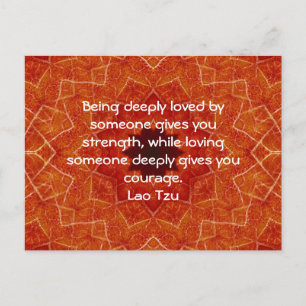 Lao Tzu Wisdom Quoting Say Vykort