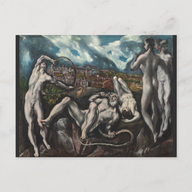 Laocoon av El Greco Vykort (Framsida)