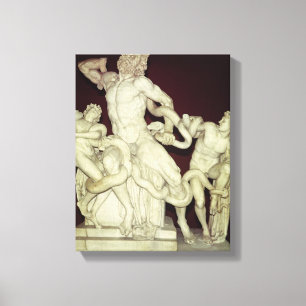 Laocoon Hellenistic original, 1st århundrade Canvastryck