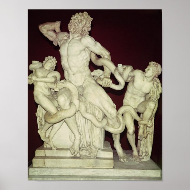 Laocoon, hellenistiskt original, 100-talet poster (Framsidan)