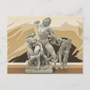 Laocoon och hans sons Ancient Sculpture Vykort