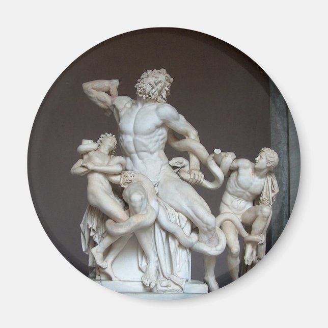 Laocoön och hans sons statue i Vatikanmuseet Magnet (Framsidan)