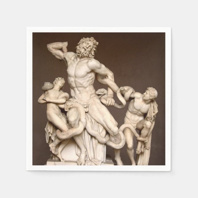 Laocoon och sons pappersservett (Framsidan)