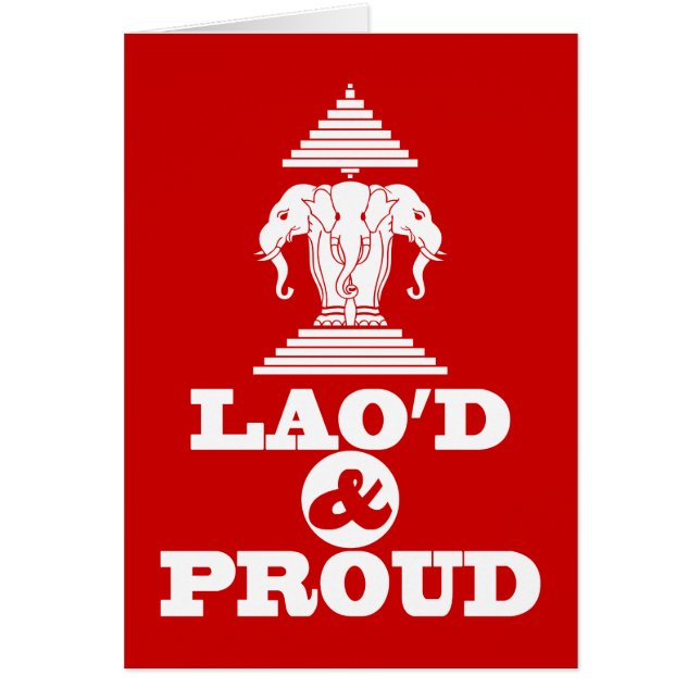 LAO'D & PROUD HÄLSNINGSKORT (Framsidan)