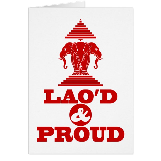 LAO'D & PROUD HÄLSNINGSKORT (Framsidan)