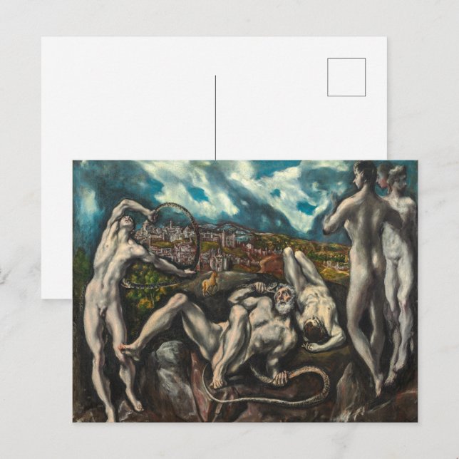 Laokoon | El Greco | Vykort (Fram/baksida)