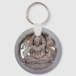 Laos Buddha Keychain Nyckelring