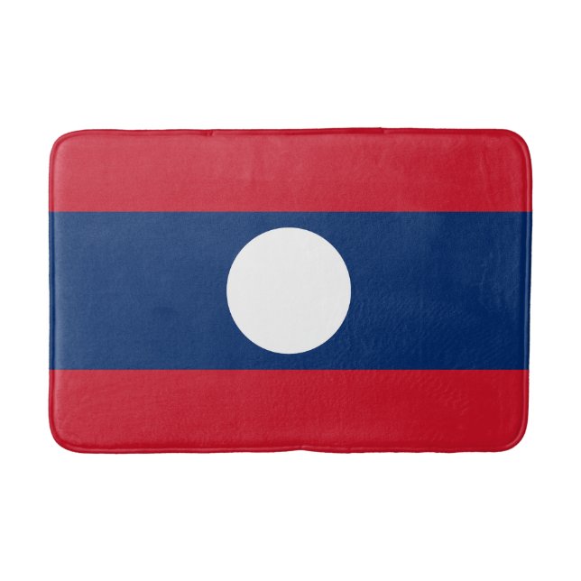Laos Flagga Badrumsmatta (Framsidan)