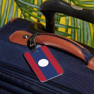 Laos flagga bagagebricka