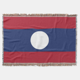 Laos flagga filt