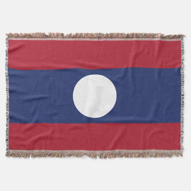 Laos flagga filt (Framsidan)
