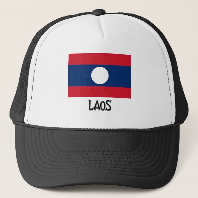 Laos flagga keps (Framsida)