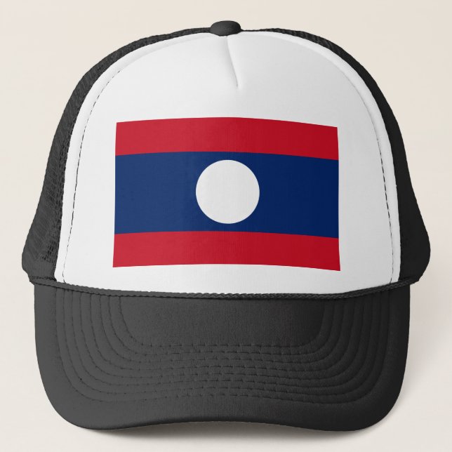 Laos Flagga Keps (Framsida)