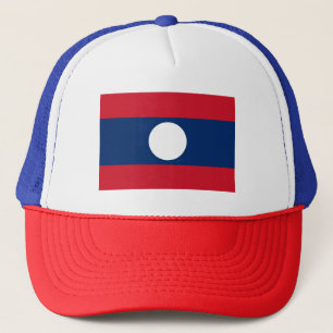 Laos flagga keps