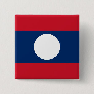 Laos Flagga Knapp
