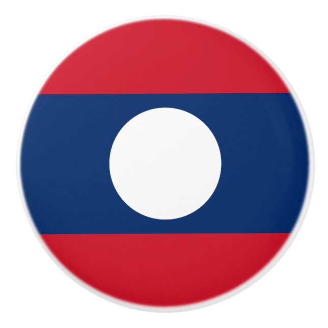 Laos Flagga Knopp (Framsidan)