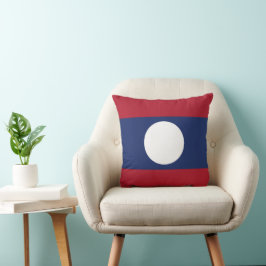 Laos flagga kudde