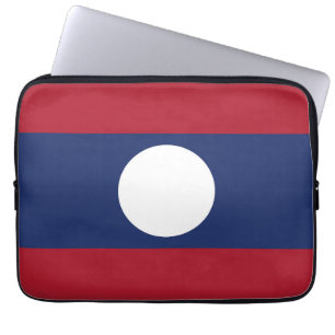 Laos flagga laptop fodral