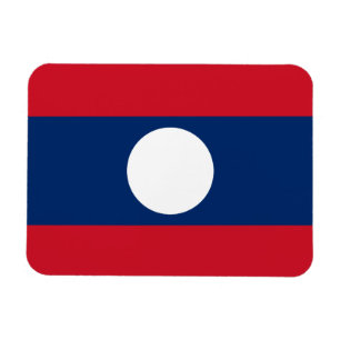 Laos flagga magnet