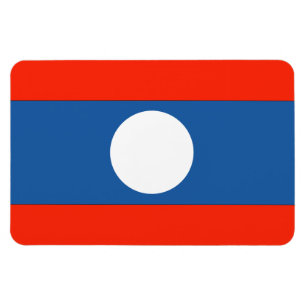 Laos flagga magnet