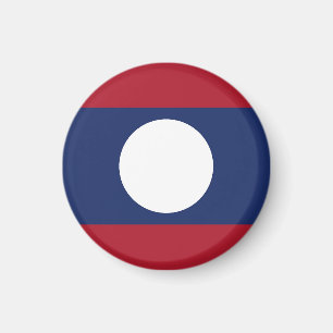 Laos flagga magnet