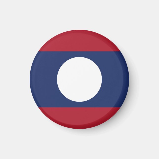 Laos flagga magnet (Framsidan)