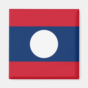 Laos flagga magnet