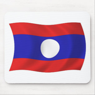 Laos Flagga Musmatta