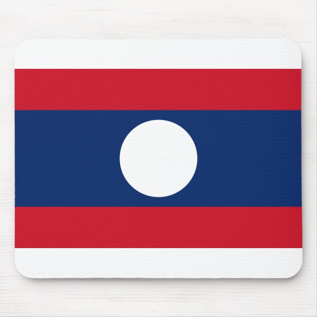Laos Flagga Musmatta (Framsidan)