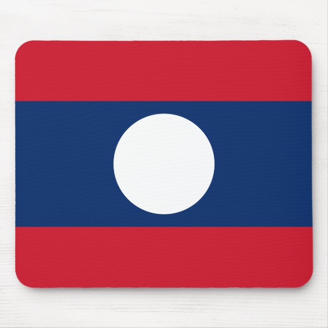 Laos Flagga Musmatta (Framsidan)