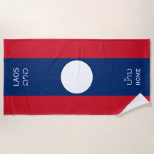 Laos Flagga och Text, Hem
