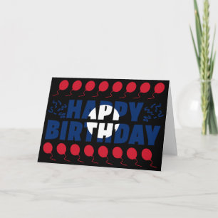 Laos Flagga Patriotic Birthday Kort