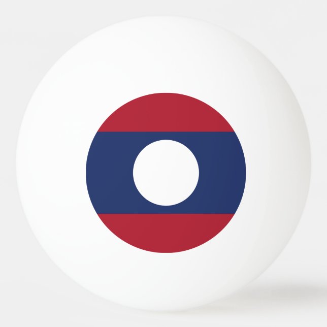 Laos flagga pingisboll (Framsidan)