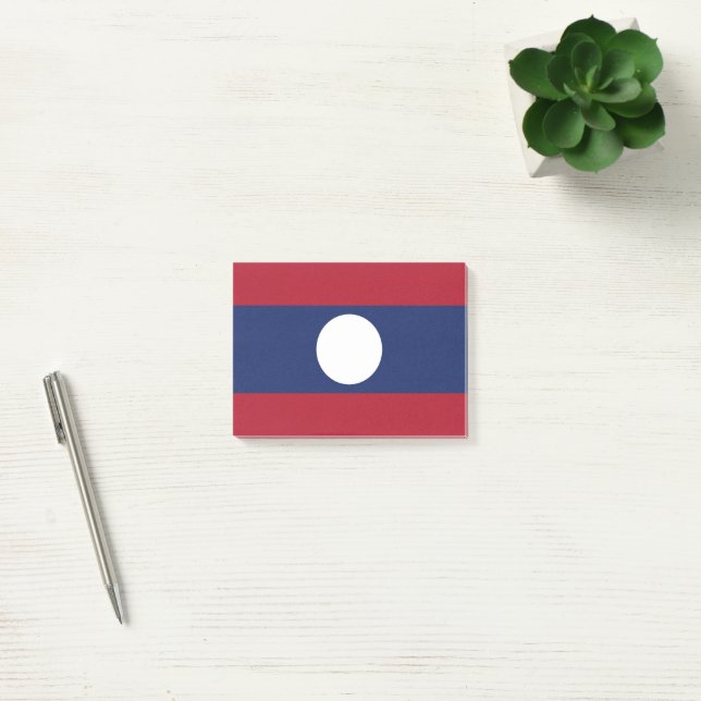 Laos flagga post-it block (Kontor)