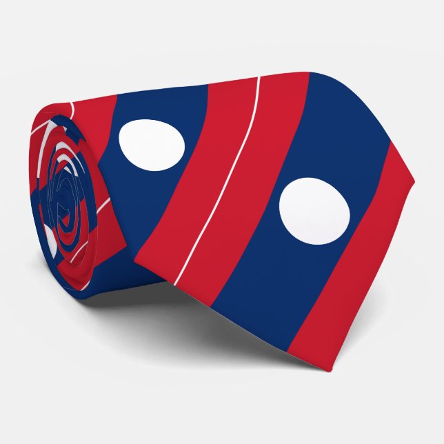Laos flagga slips (Rullad)