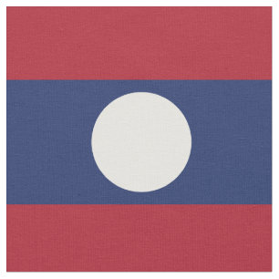 Laos flagga tyg