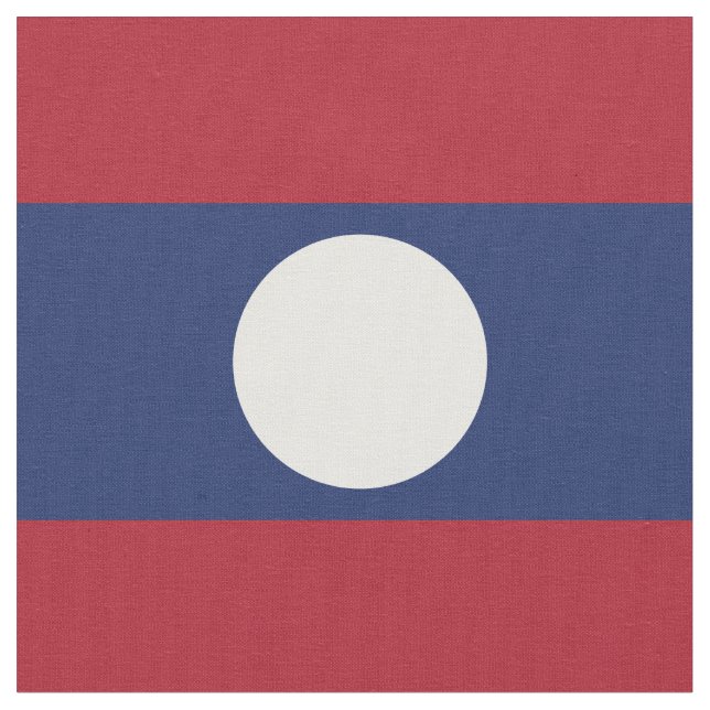 Laos flagga tyg (Närbild)