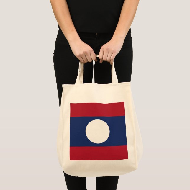 Laos flagga tygkasse (Framsida (produkt))
