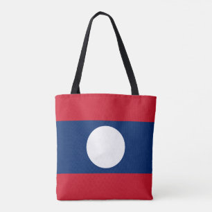 Laos flagga tygkasse
